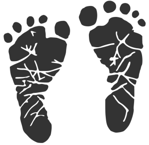 Image of baby footprints